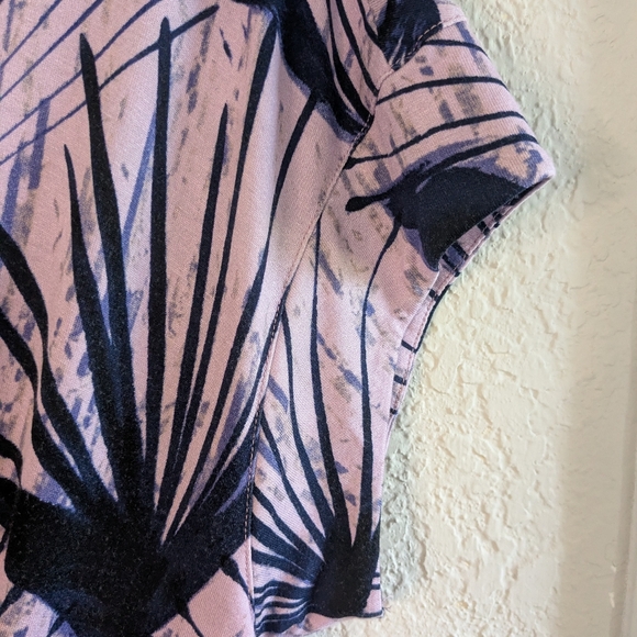 Anthropologie Maeve Jersey Dress Purple Lavender Short Sleeves Size L Excellent - Picture 6 of 9